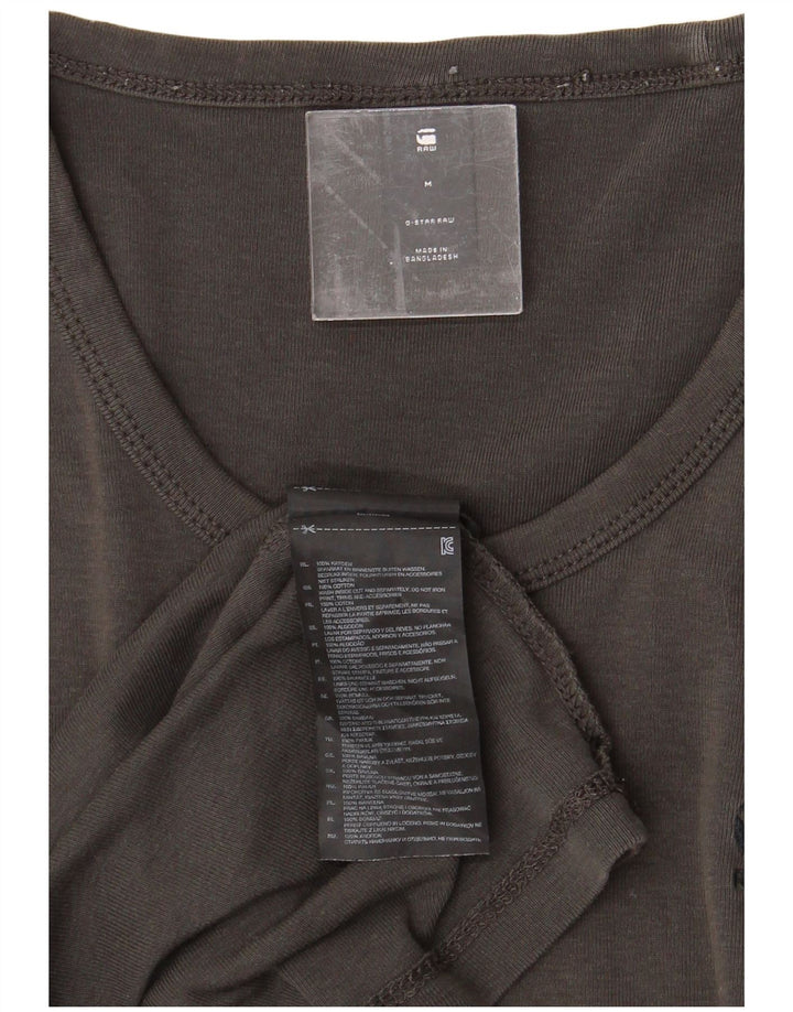 G-STAR Mens T-Shirt Top Medium Grey Cotton