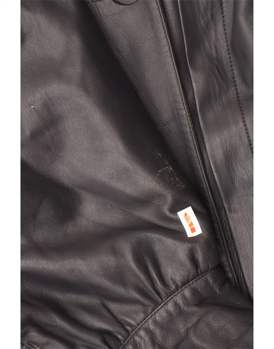 Vintage Womens Oversized Leather Coat IT 44 Medium Black Leather Classic