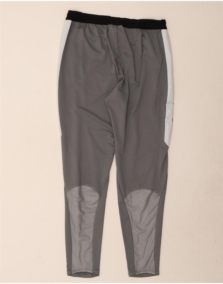 Nike Mens Dri Fit Tracksuit Trousers Large Grey Colourblock Polyester
