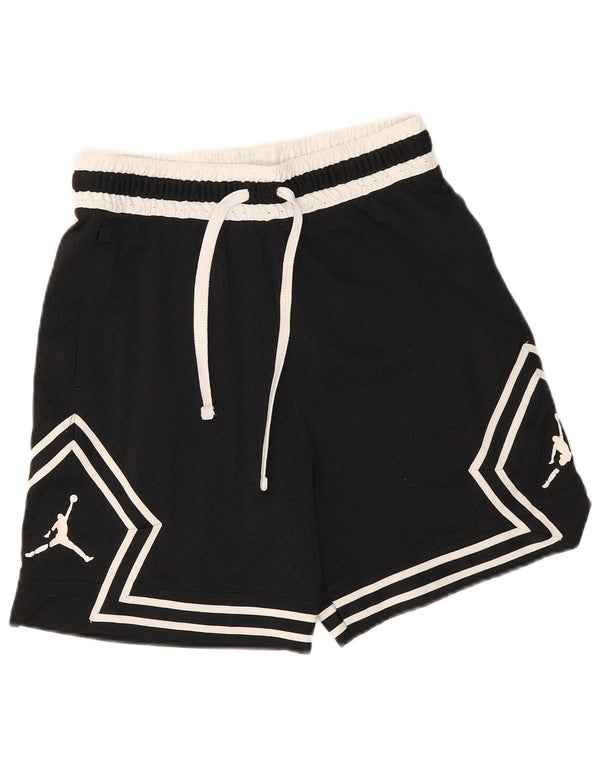 Jordan Mens Dri Fit Graphic Sport Shorts Small Black Colourblock Polyester