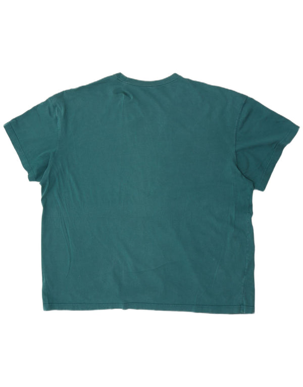 Adidas Mens T-Shirt Top XL Green Cotton