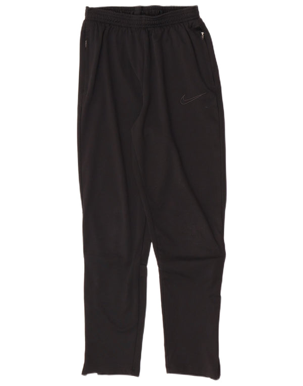 Nike Boys Dri Fit Tracksuit Trousers 13-14 Years XL Black Polyester