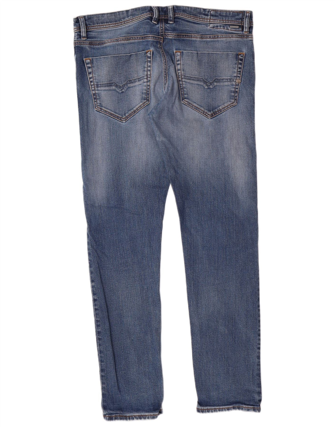 DIESEL Mens Tepphar Carrot Slim Jeans W34 L32 Blue Cotton