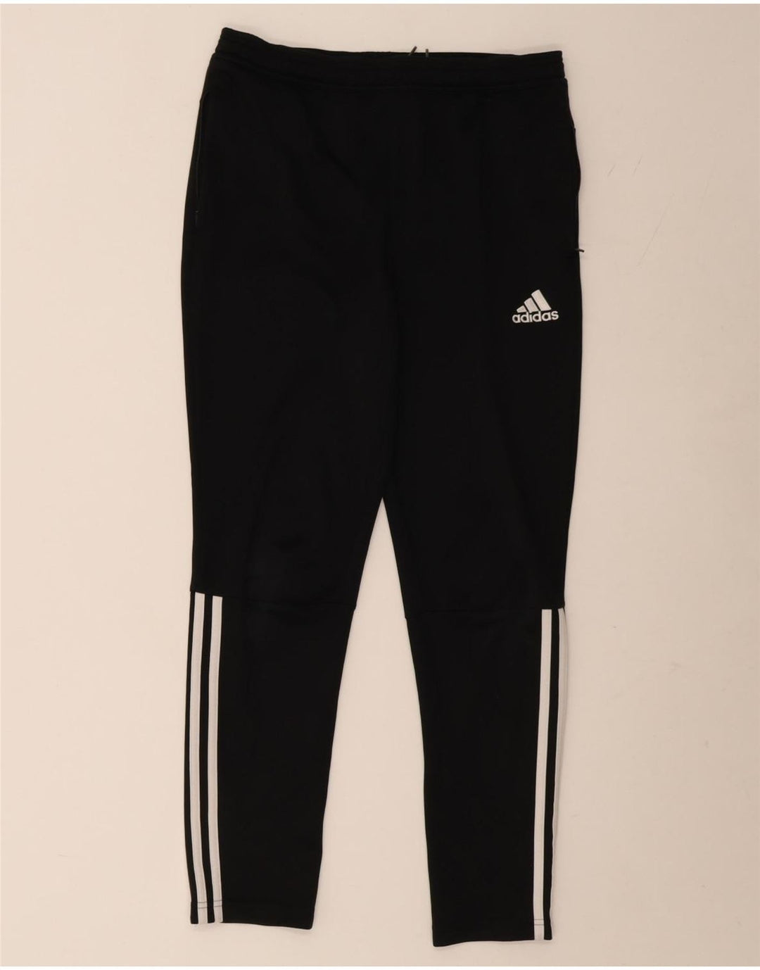 Adidas Boys Tracksuit Trousers 13-14 Years Black Polyester