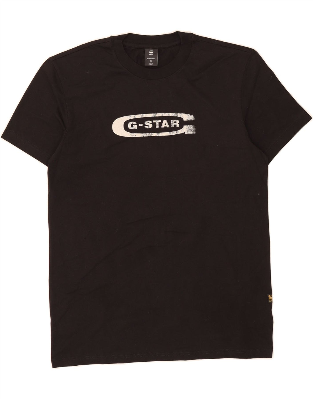 G-STAR Mens Graphic T-Shirt Top Medium Black Cotton Vintage G-Star and Second-Hand G-Star from Messina Hembry 