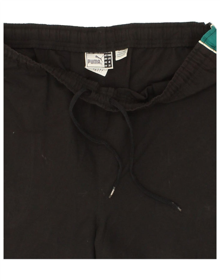 PUMA Boys Sport Shorts 15-16 Years  Black Colourblock Polyester Vintage Puma and Second-Hand Puma from Messina Hembry 