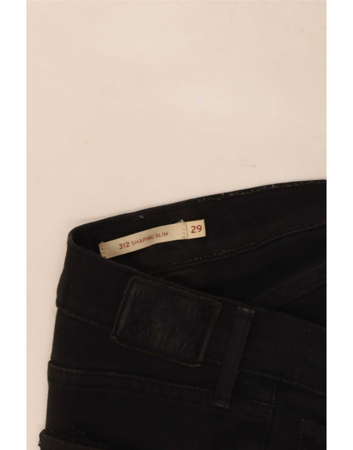 Levi's Womens 312 Shaping Slim Jeans W29 L31 Black