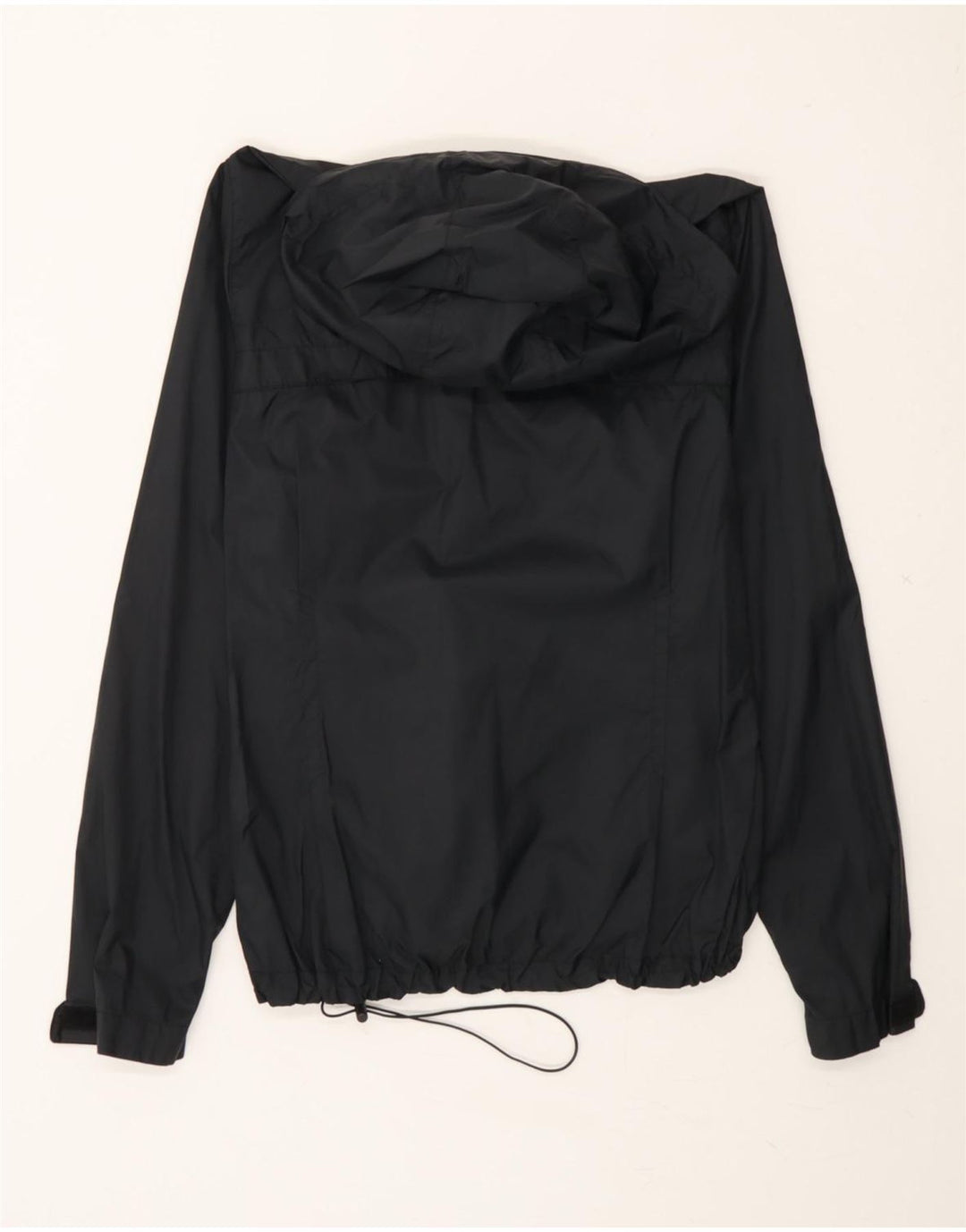 COLUMBIA Boys Hooded Rain Jacket 11-12 Years Medium Black Nylon Vintage Columbia and Second-Hand Columbia from Messina Hembry 