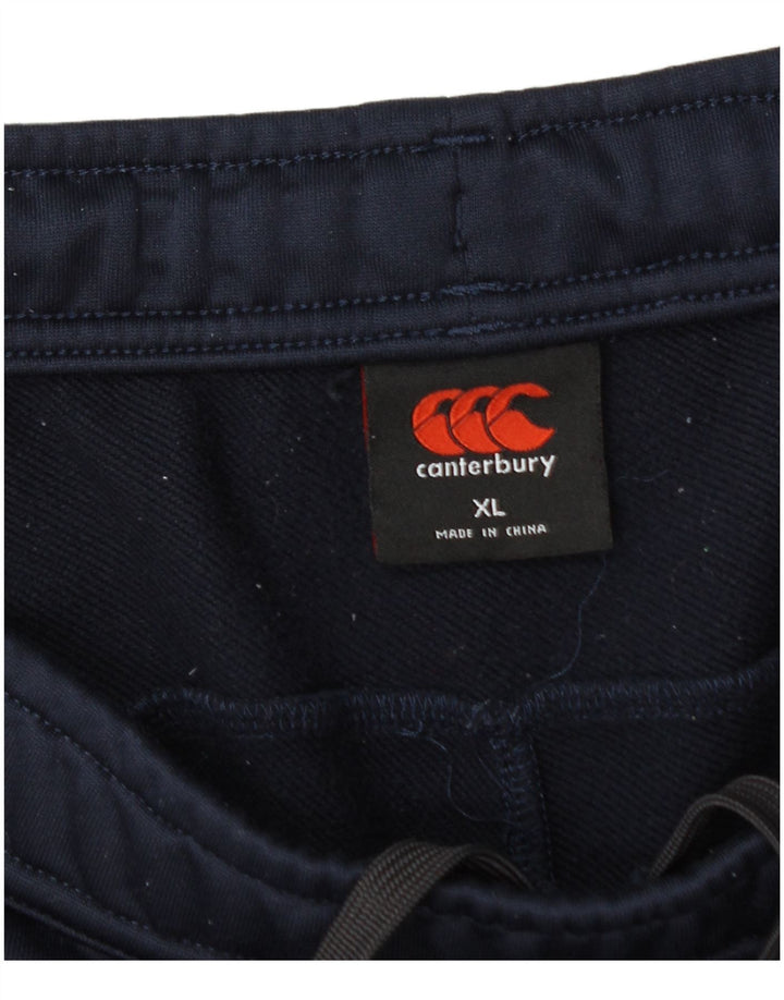 Canterbury Mens Tracksuit Trousers XL Navy Blue Polyester