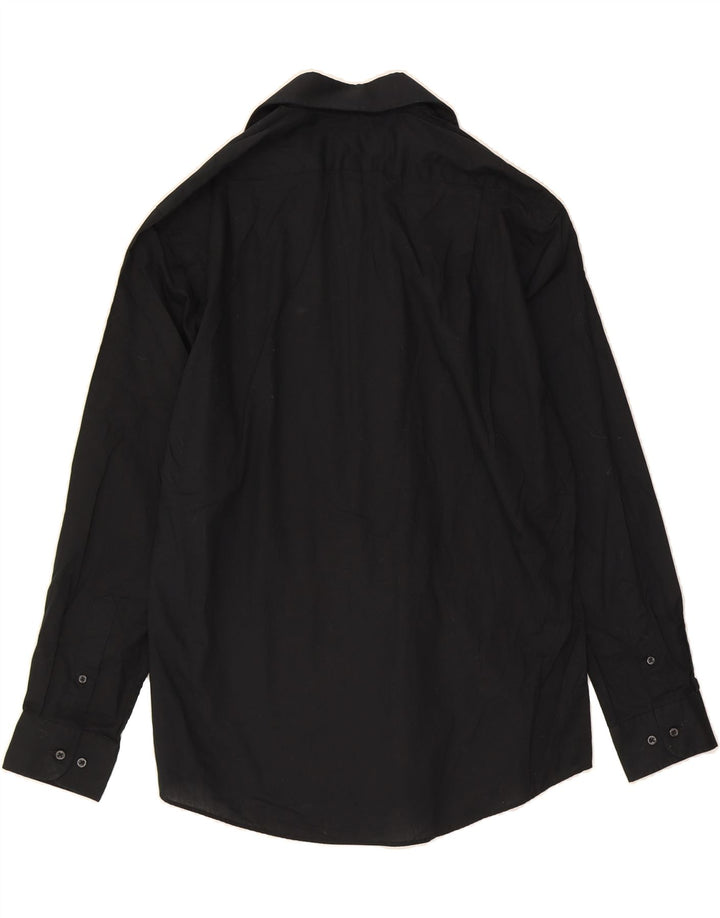DOCKERS Mens Fitted Shirt Medium Black Cotton Vintage Dockers and Second-Hand Dockers from Messina Hembry 