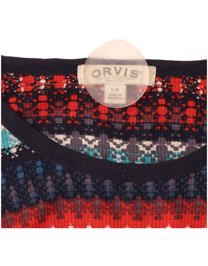 ORVIS Womens Boat Neck Jumper Sweater UK 14 Large Multicoloured Striped