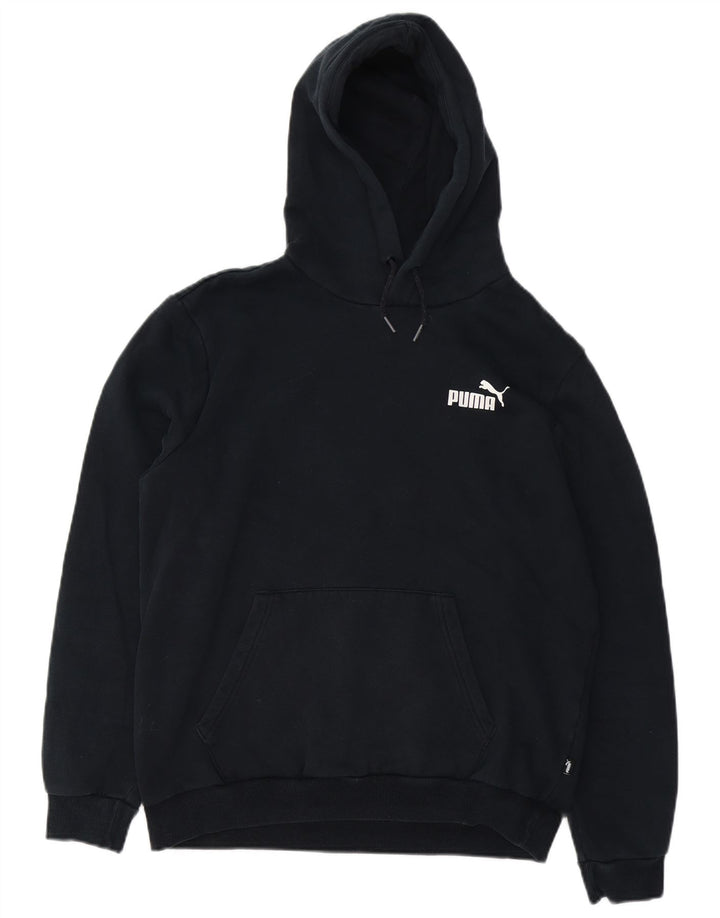 Puma Mens Hoodie Jumper Medium Black Cotton