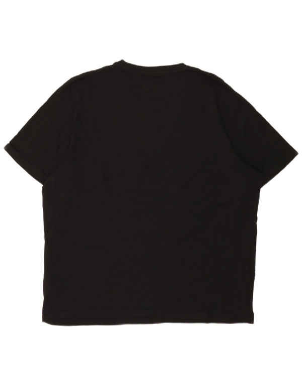 Puma Mens Graphic T-Shirt Top XL Black Cotton