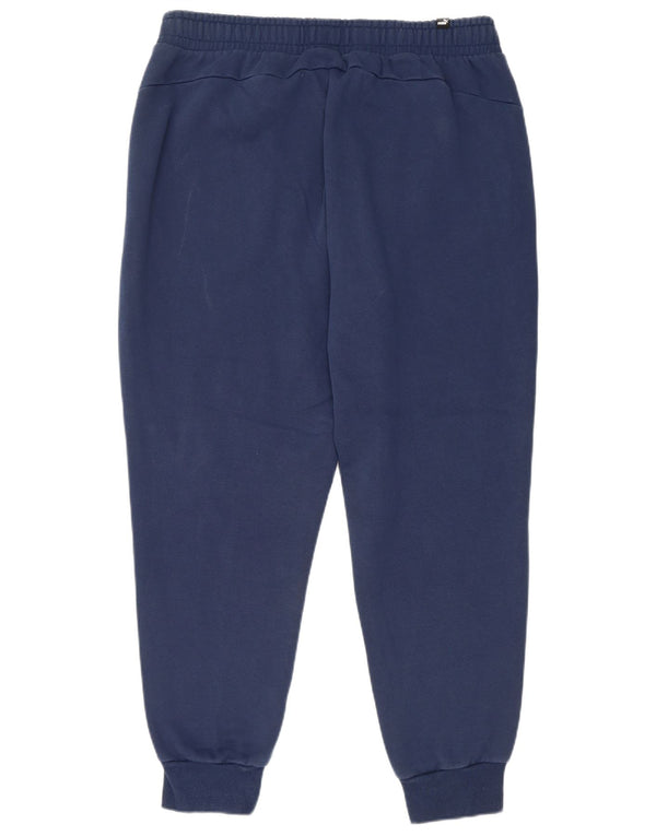Puma Mens Tracksuit Trousers Joggers XL  Navy Blue Cotton