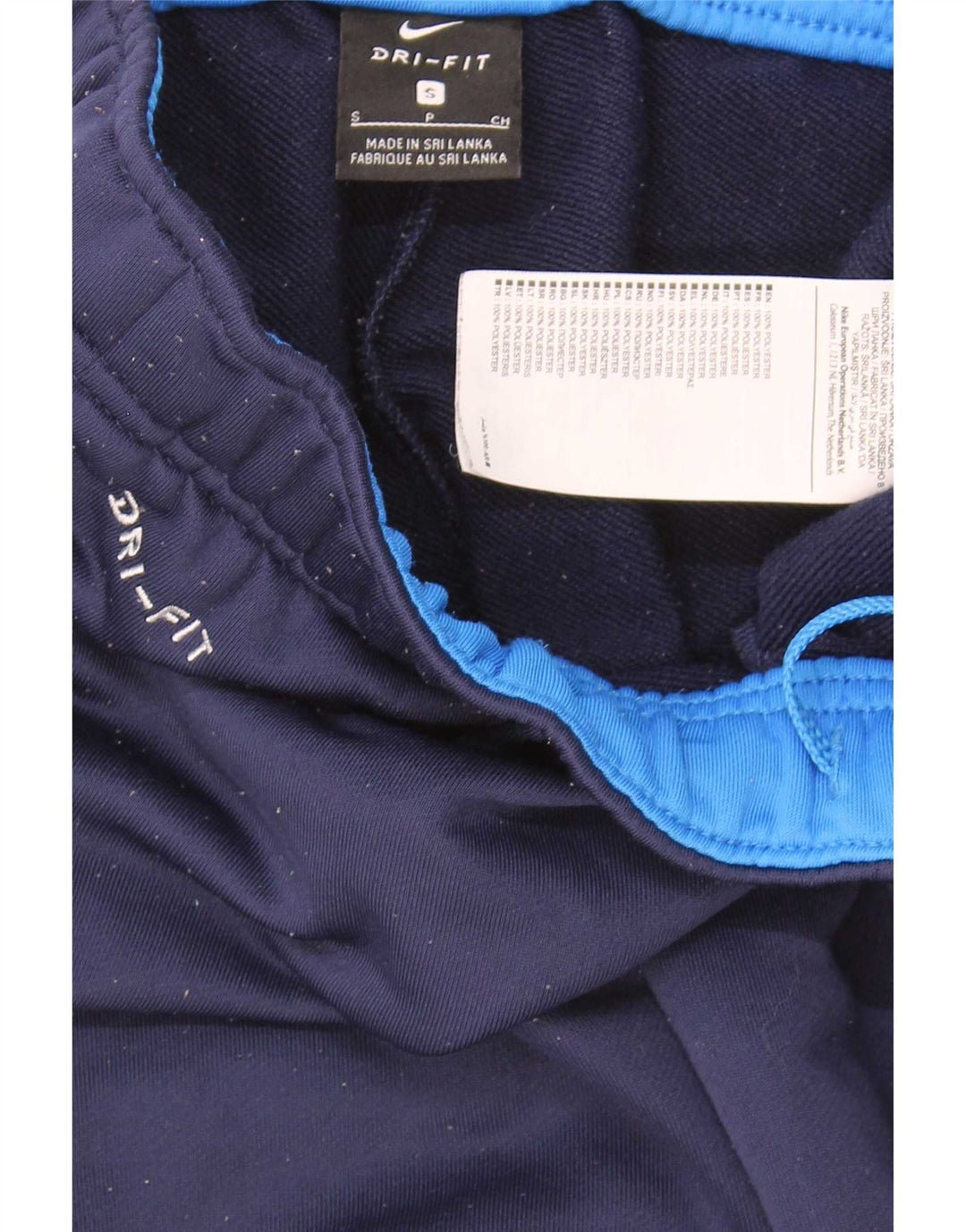 Nike Mens Dri Fit Tracksuit Trousers Small  Navy Blue Polyester