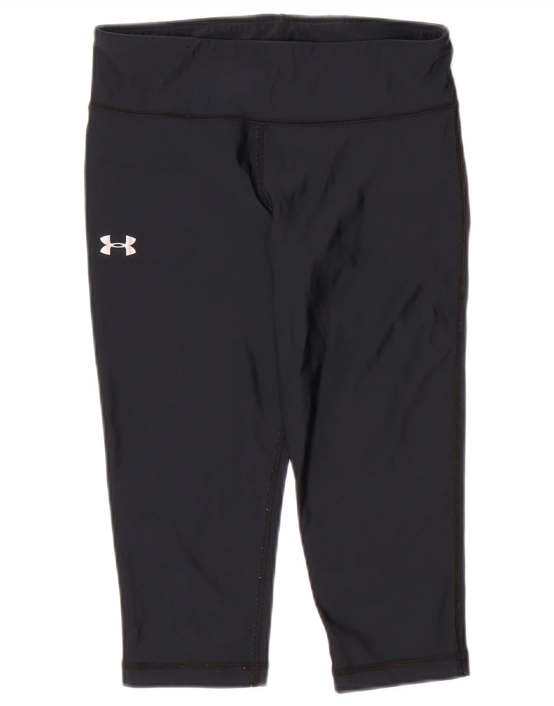 UNDER ARMOUR Womens Heat Gear Capri Leggings UK 8 Small  Navy Blue