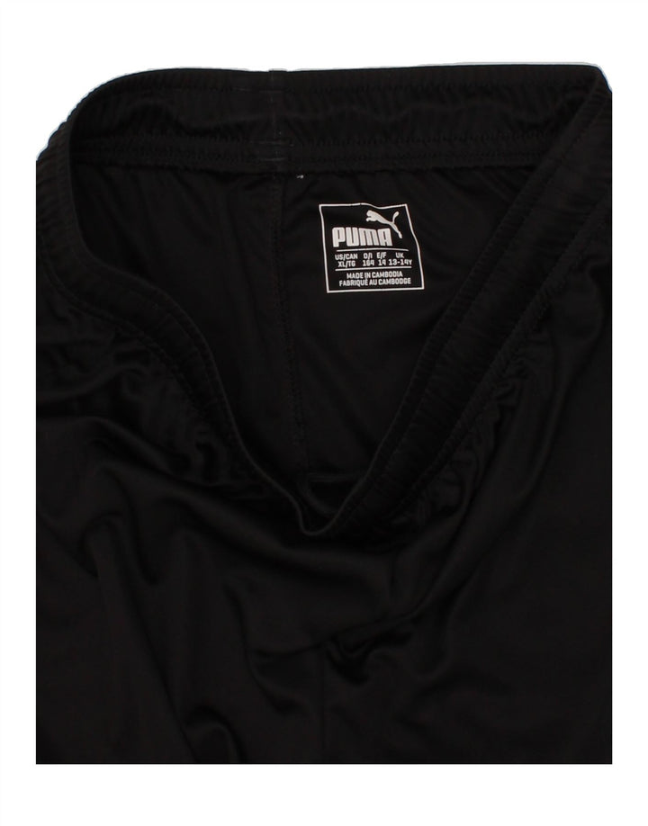 PUMA Boys Sport Shorts 13-14 Years Black Vintage Puma and Second-Hand Puma from Messina Hembry 