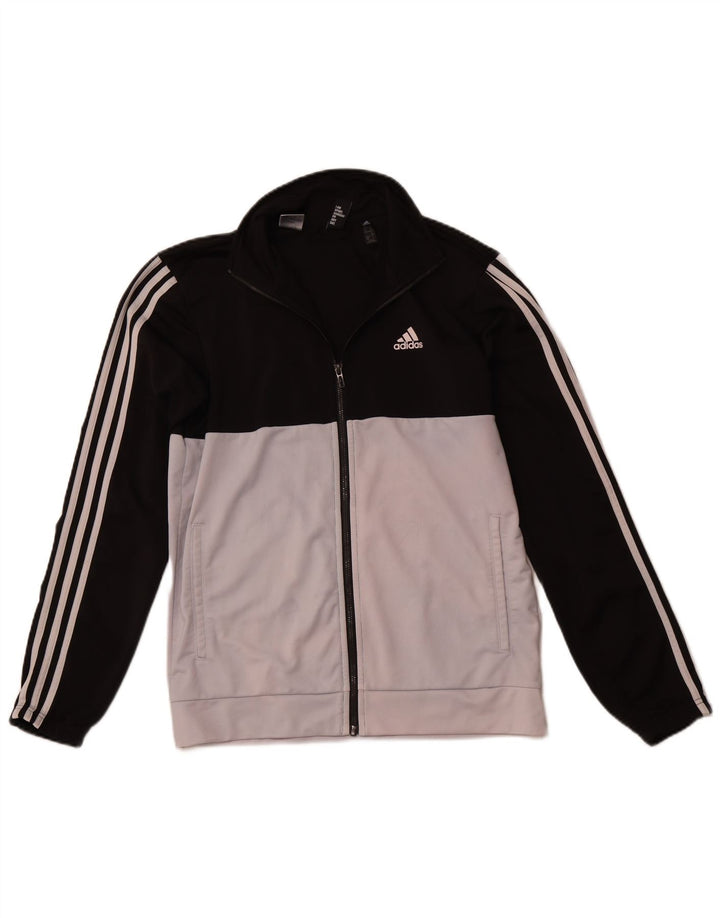 ADIDAS Mens Tracksuit Top Jacket UK 40/42 Medium Black Colourblock