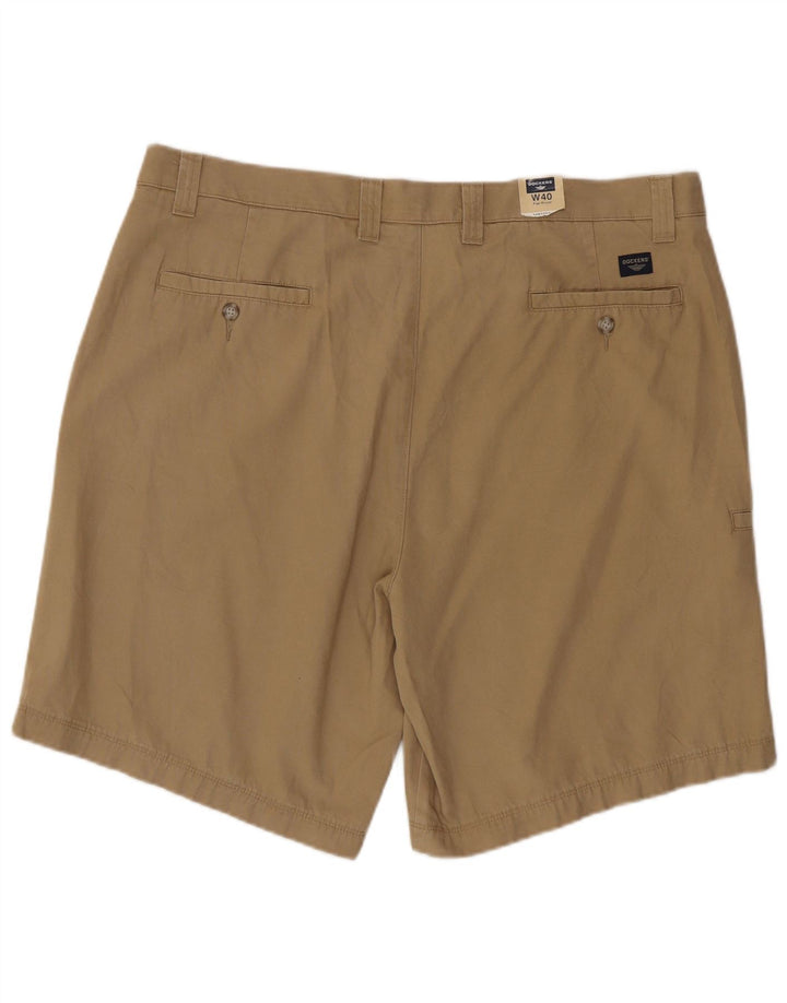 DOCKERS Mens Relaxed Fit Cargo Shorts W40 XL Beige Cotton
