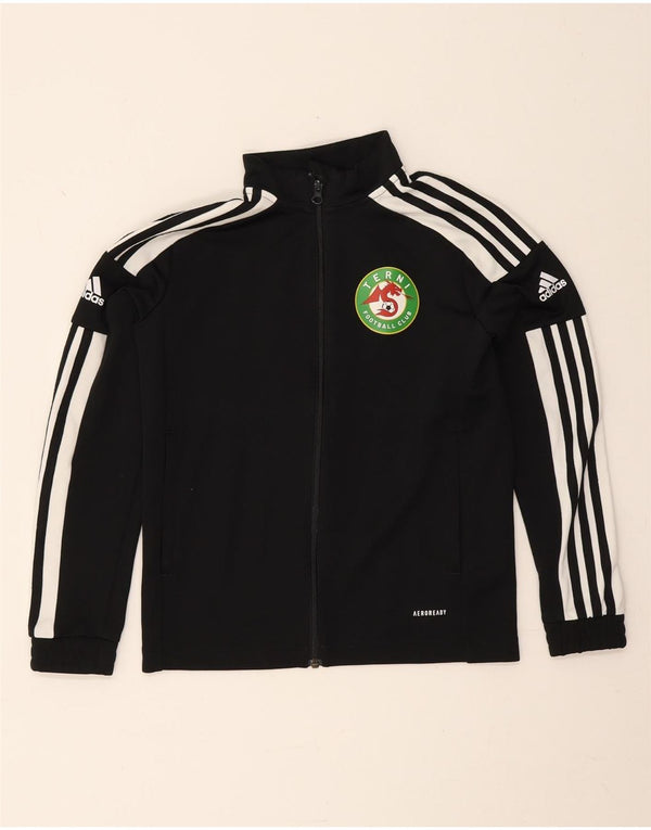 Adidas Boys Terni Football Club Tracksuit Top Jacket 11-12 Years Black