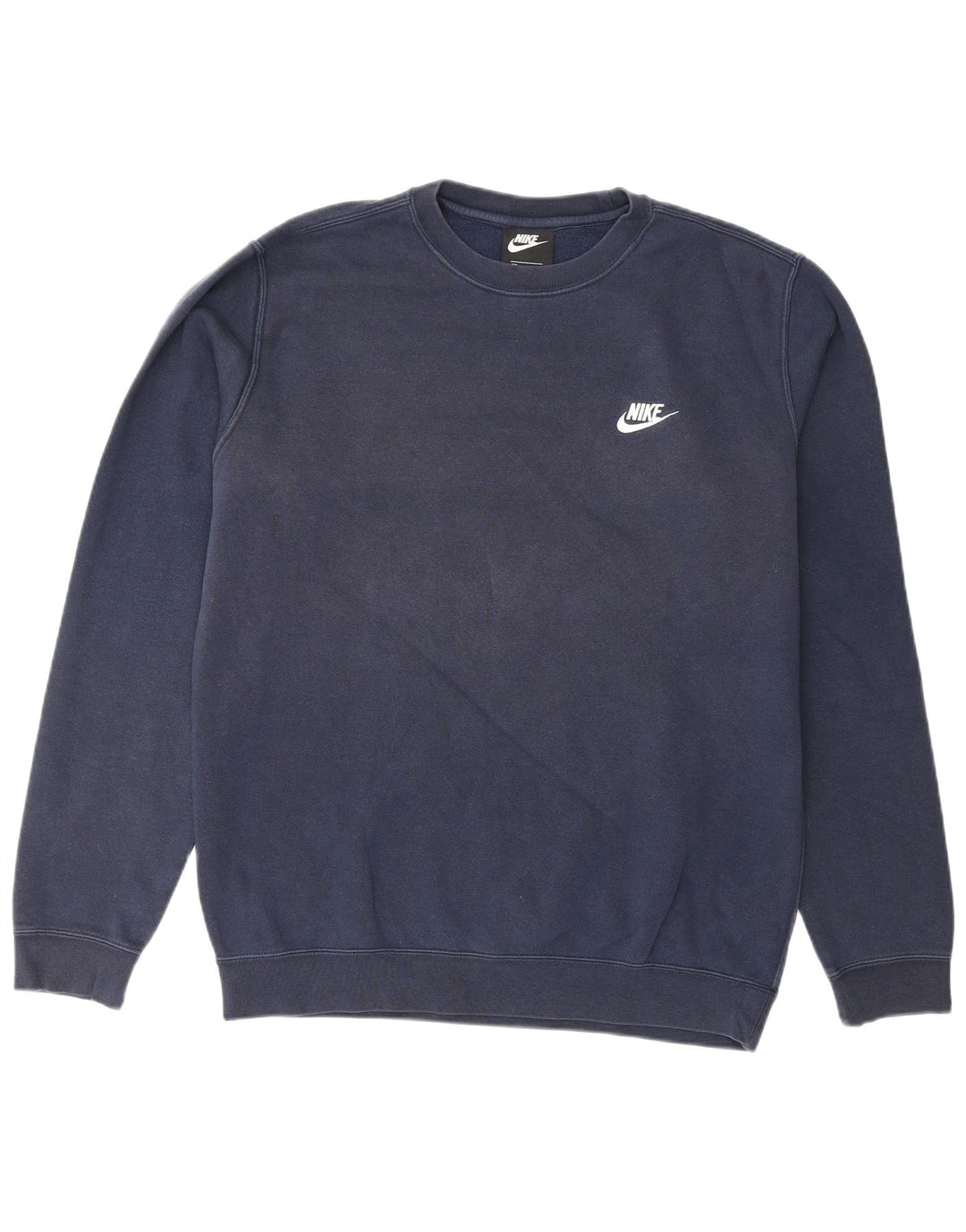 NIKE Mens Sweatshirt Jumper Medium Navy Blue Cotton