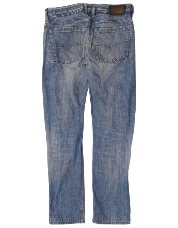 Diesel Mens Zatiny Regular Bootcut Jeans W30 L30 Blue Cotton