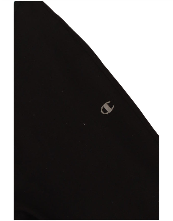 Champion Womens Leggings UK 10 Small  Black Colourblock Polyester