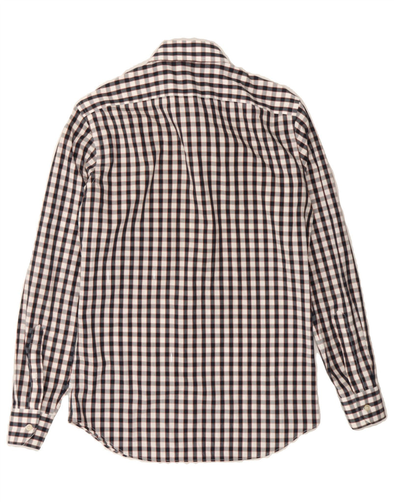 BANANA REPUBLIC Mens Shirt Size 14 1/2 Small Black Check Cotton Vintage Banana Republic and Second-Hand Banana Republic from Messina Hembry 