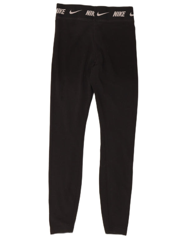 Nike Womens Tight Fit Leggings UK 8 Small Black Cotton