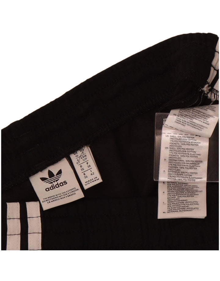 ADIDAS Womens Tracksuit Trousers UK 10 Small  Black Polyester
