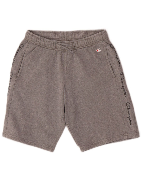 Champion Boys Graphic Sport Shorts 13-14 Years XL Grey Cotton