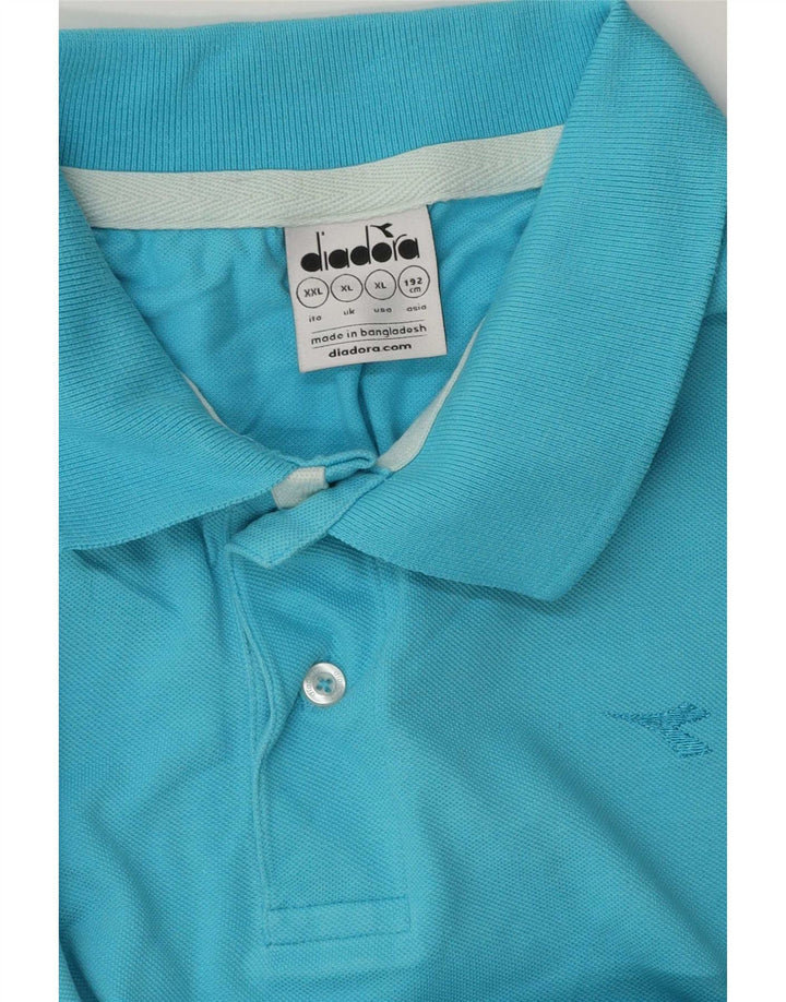 Diadora Mens Polo Shirt XL Blue