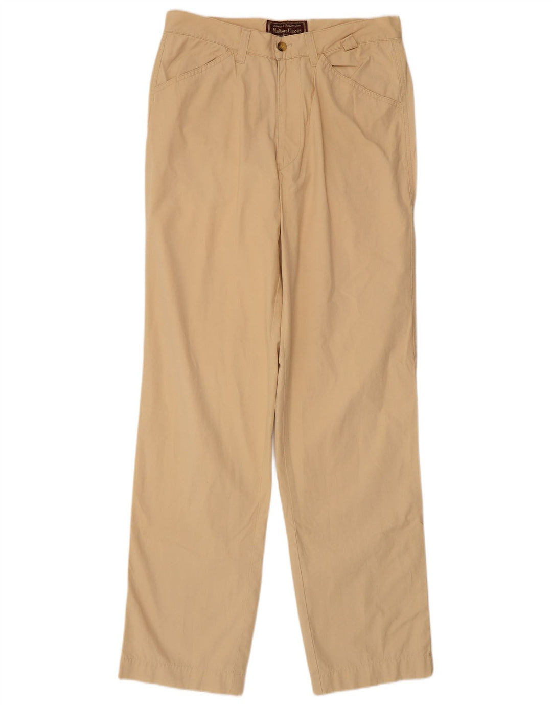 MARLBORO CLASSICS Mens Straight Casual Trousers EU 48 Medium W32 L32 Beige