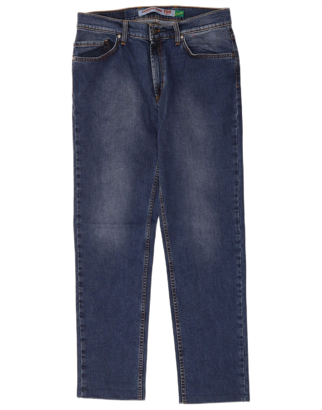Carrera Mens 700 Regular Straight Jeans IT 48 Medium W32 L30 Blue Cotton