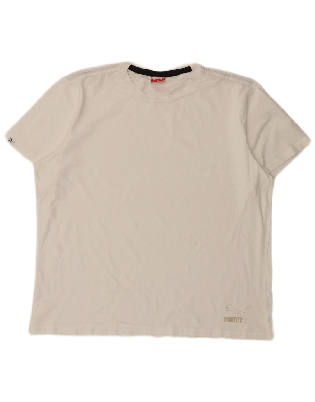 Puma Mens T-Shirt Top XL White