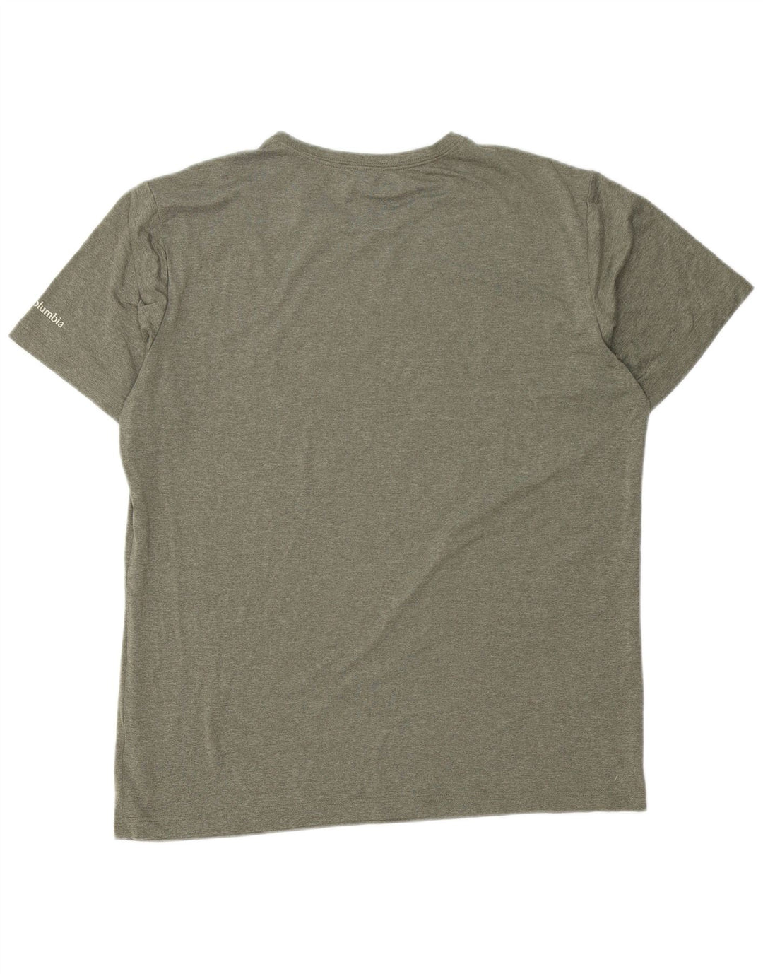COLUMBIA Mens Graphic T-Shirt Top XL Khaki Polyester
