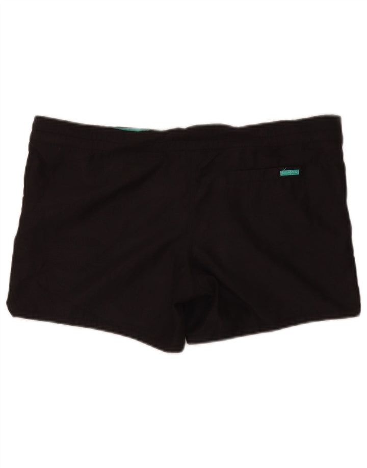 Billabong Womens Graphic Swimming Shorts US 10 Large Black Polyester