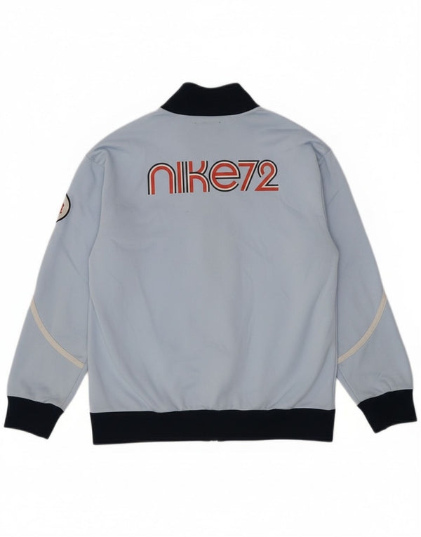 Nike Girls Graphic Tracksuit Top Jacket 10-11 Years Medium Blue Colourblock
