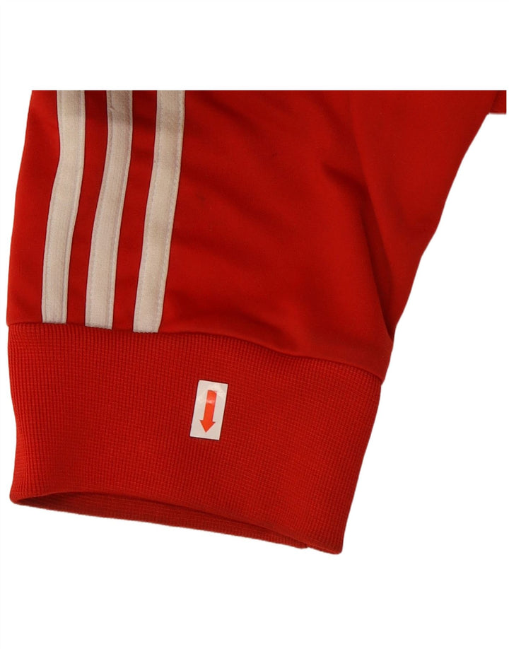 ADIDAS Mens Tracksuit Top Jacket 2XL Red Polyester