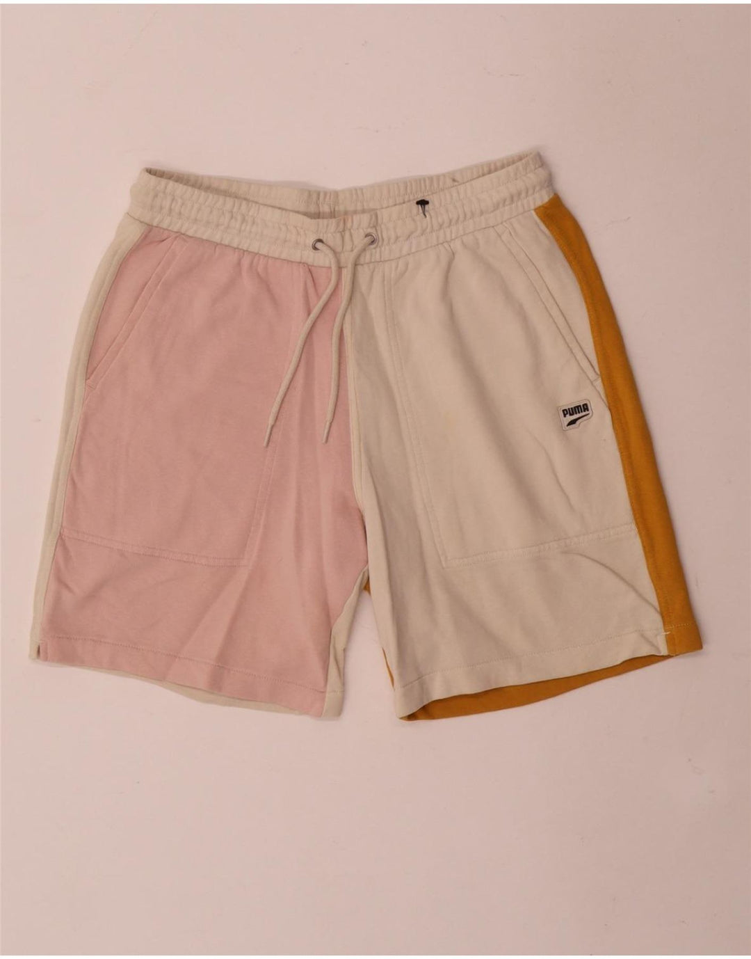 Puma Mens Sport Shorts Medium Multicoloured Colourblock Cotton