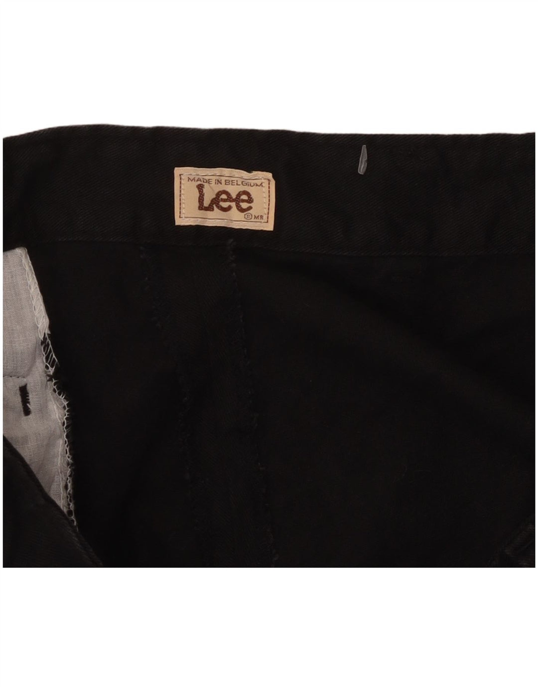 LEE Mens Straight Chino Trousers W34 L29 Black