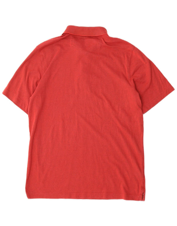 Eddie Bauer Mens Polo Shirt Medium Red Cotton