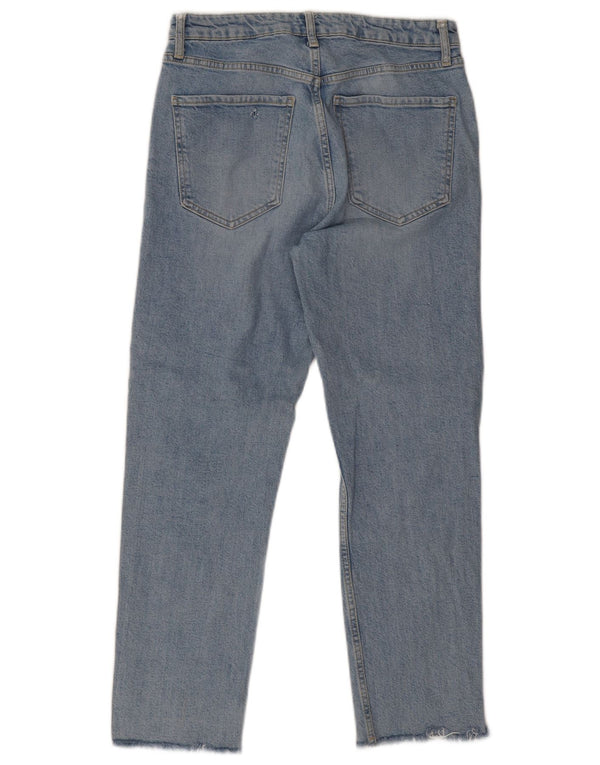 Zara Womens Straight Jeans EU 40 Medium W30 L26 Blue Cotton