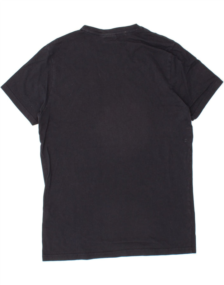 ELLESSE Mens Graphic T-Shirt Top Medium Navy Blue Cotton Vintage Ellesse and Second-Hand Ellesse from Messina Hembry 