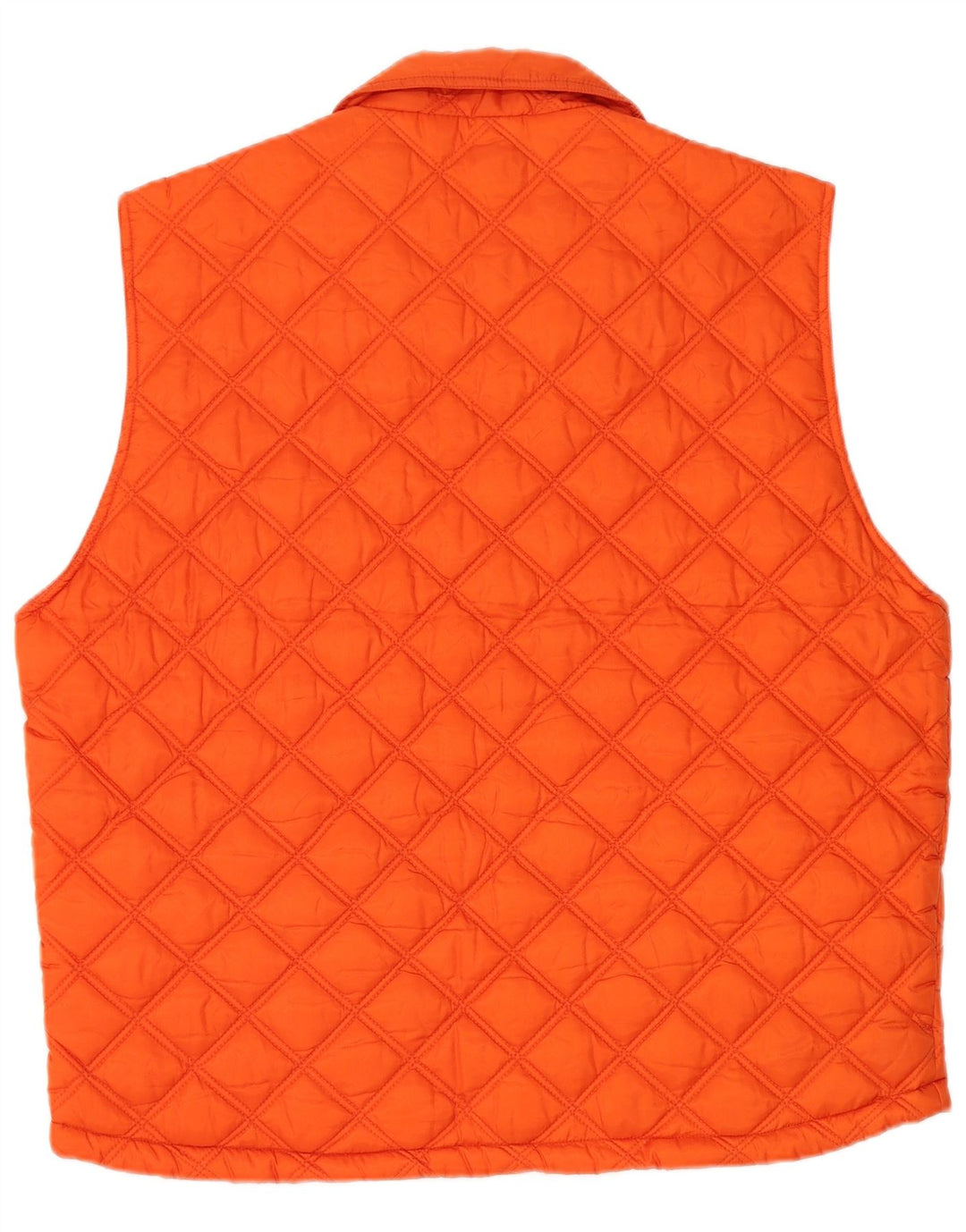 INVICTA Mens Quilted Gilet UK 42 XL Orange Polyamide