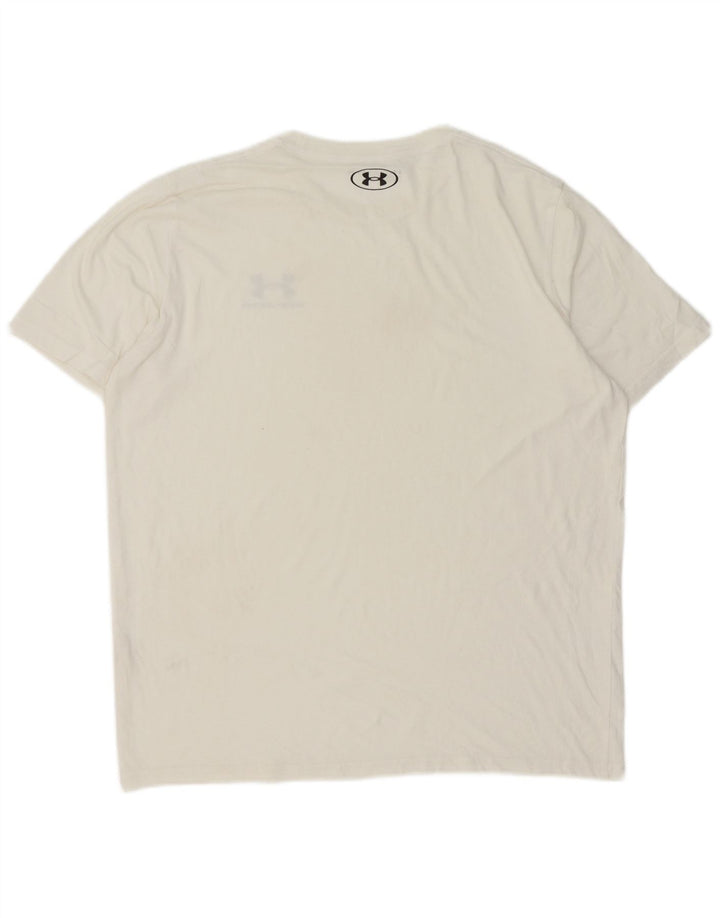 Under Armour Mens T-Shirt Top Large White