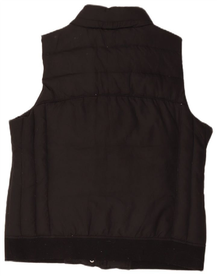 John Lewis Womens Padded Gilet UK 16 Large Black Polyester