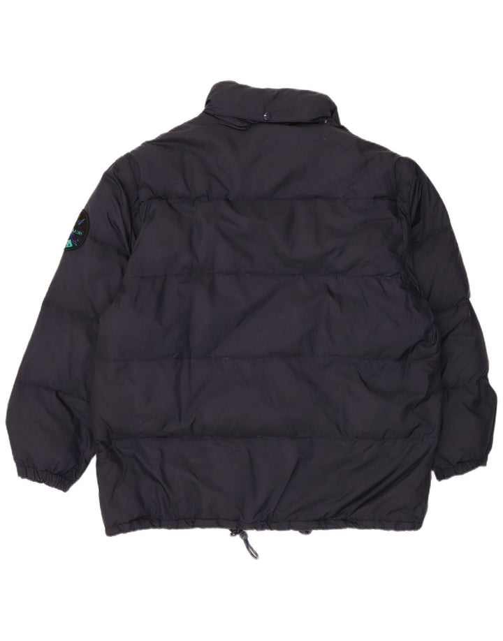 VINTAGE Mens Ski Jacket UK 42 XL Navy Blue Nylon