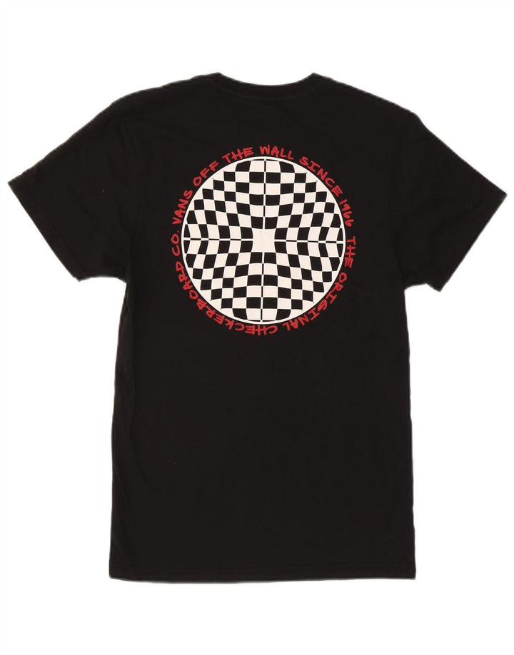 Vans Mens Graphic T-Shirt Top Small Black Cotton