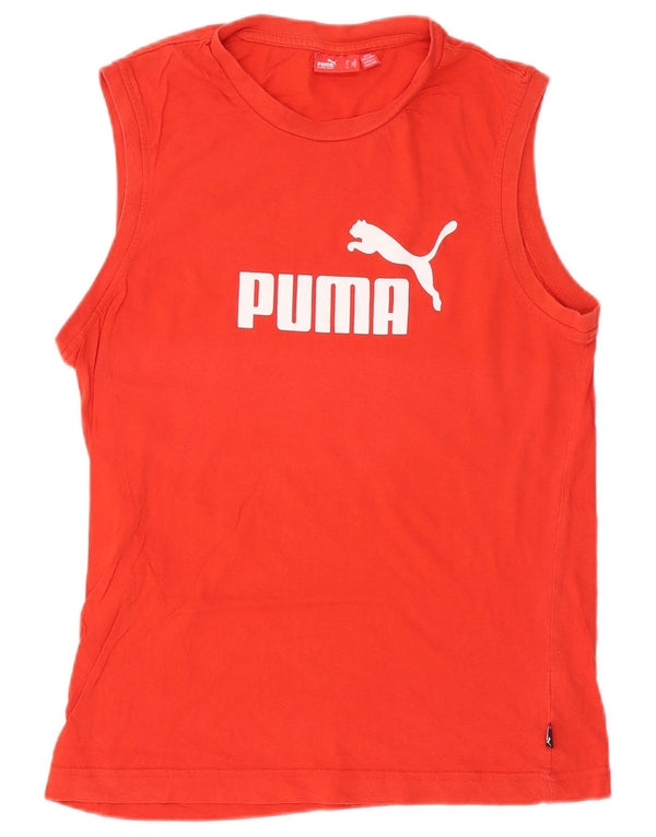 Puma Mens Graphic Vest Top Medium Red Cotton